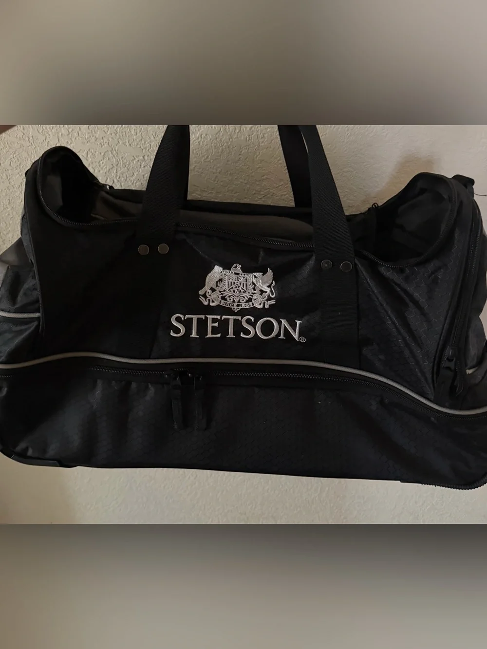 Stetson Black Men's Duffel Bag - Classic Travel Carryall